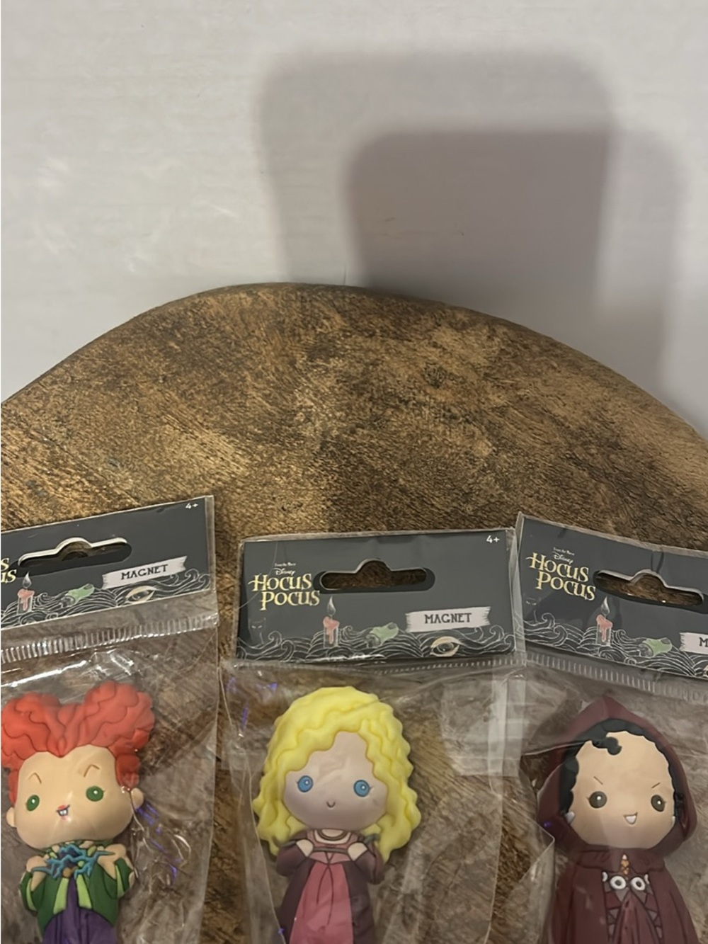 This is a set of three Disney Hocus Pocus Sanderson sisters magnet figures.